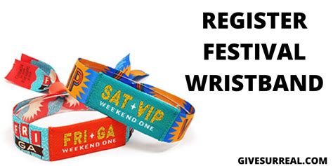 wristband registration for events